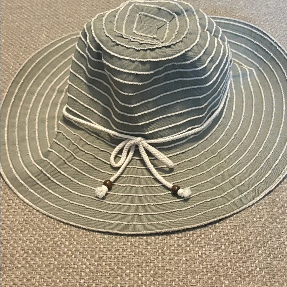 Royal Resortwear Women's Sun Hat Large Brim Floppy Packable Olive Green 58 Cm